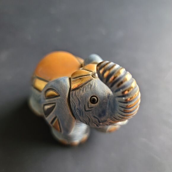 Rinconada Design Rinca Babies Collection #1704 Elephant Blue Gold & Platinum - Picture 9 of 12